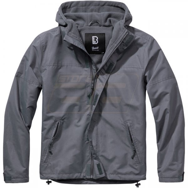 Brandit Windbreaker Frontzip - Anthracite - 5XL