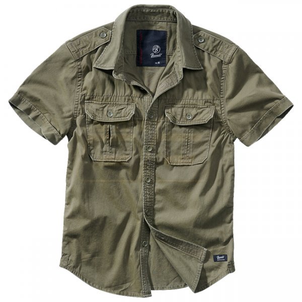 Brandit Vintage Shirt Shortsleeve - Olive - 4XL