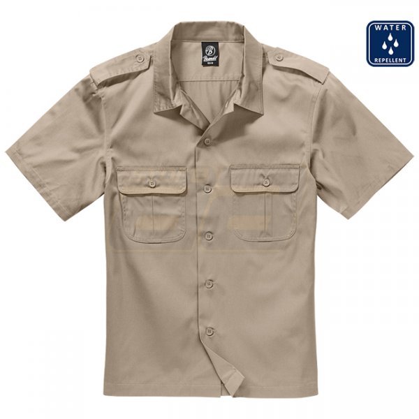 Brandit US Shirt Shortsleeve - Beige - 3XL