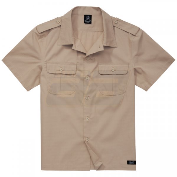 Brandit US Shirt Ripstop Shortsleeve - Beige - XL
