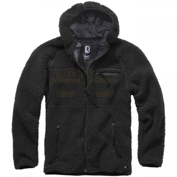 Brandit Teddyfleece Worker Jacket - Black - XL