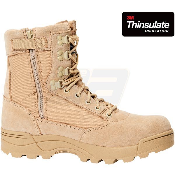 Brandit Zipper Tactical Boots - Camel - 45