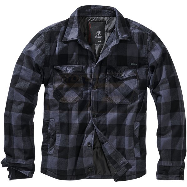 Brandit Lumberjacket - Black / Grey - S