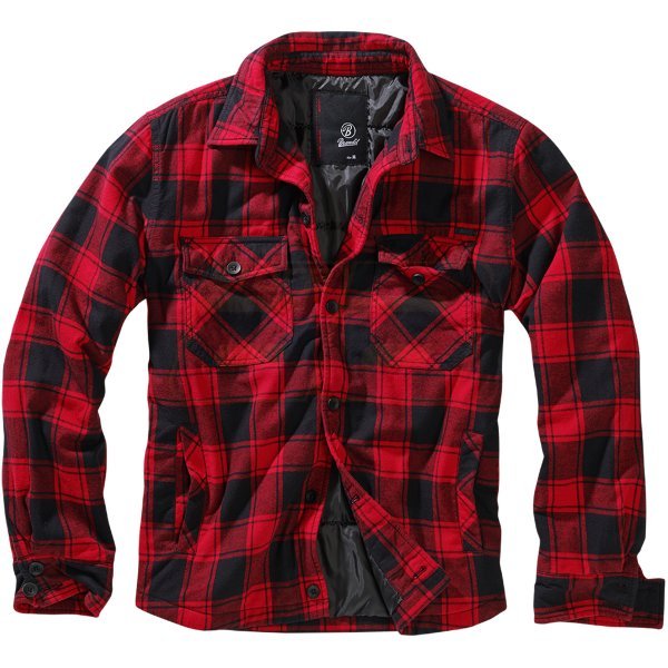 Brandit Lumberjacket - Red / Black - S
