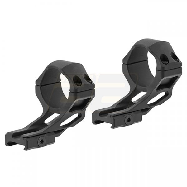 Leapers Accu-Sync 34mm High Profile 37mm Offset Rings - Black