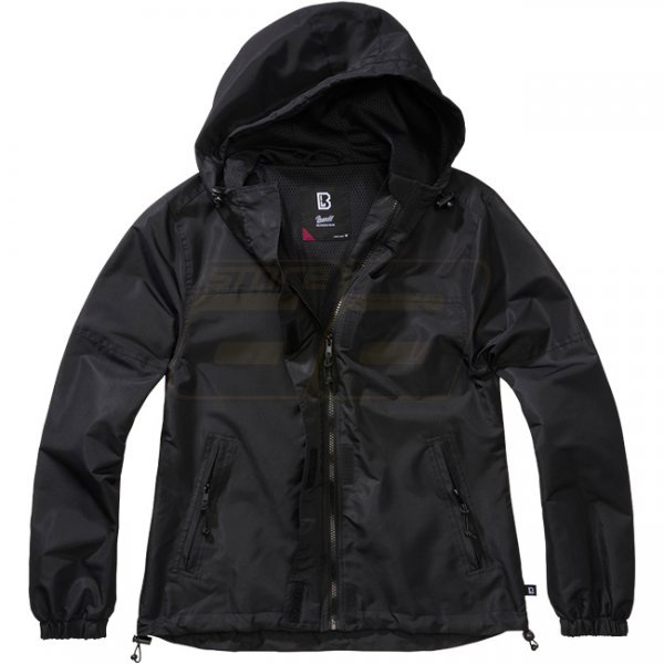 Brandit Ladies Summer Windbreaker Frontzip - Black - XL