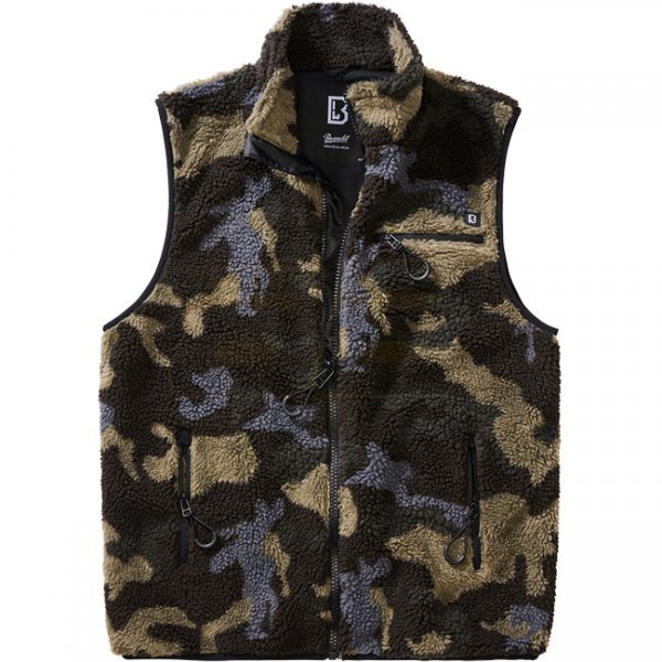 Brandit Teddyfleece Vest Men - Darkcamo - XL