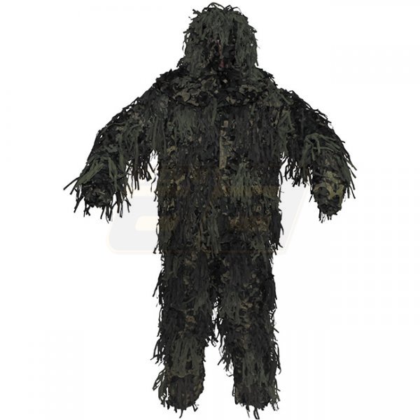 MFH Ghillie Camouflage Suit Jackal - Woodland - M/L