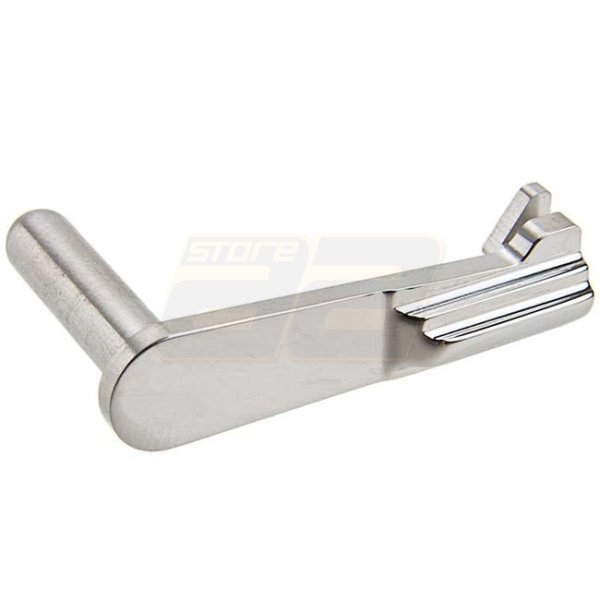 5KU Marui Hi-Capa GBB Slide Stop Stainless Steel Type 1 - Silver