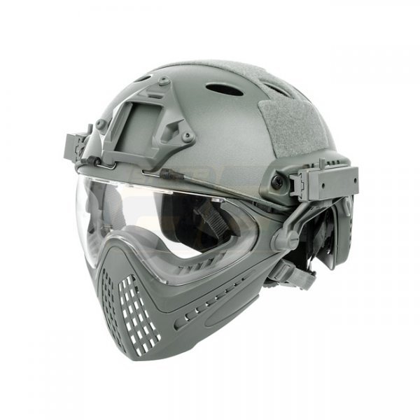 FAST Helmet & Mask Size L - Foliage Green