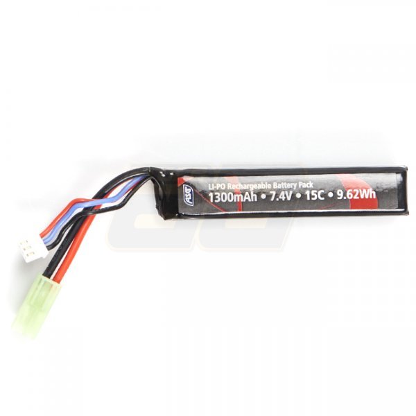 ASG 7.4V 1300mAh 15C Li-Po Battery Stick - Small Tamiya