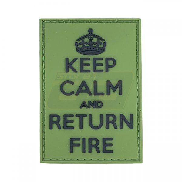 Pitchfork Keep Calm Return Fire Patch - Green
