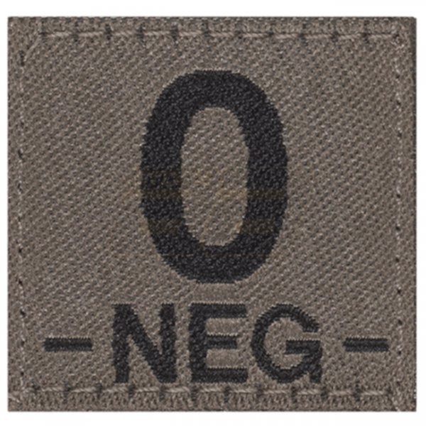 Clawgear 0 Neg Bloodgroup Patch - RAL 7013
