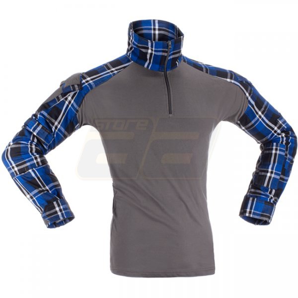 Invader Gear Flannel Combat Shirt - Blue - 2XL