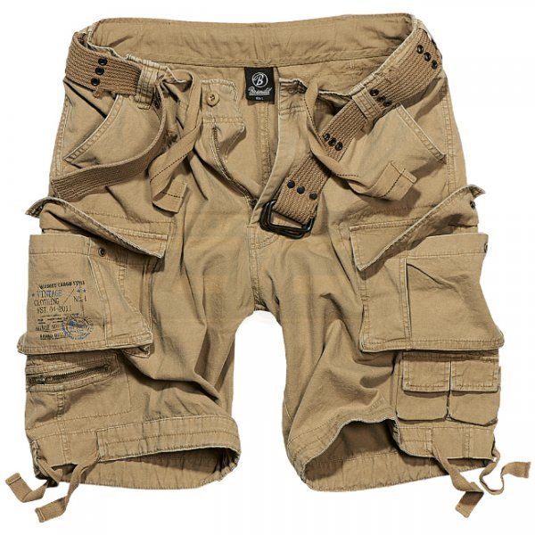 Brandit Savage Vintage Shorts - Beige - XL