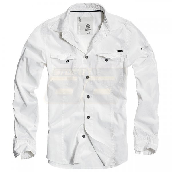 Brandit Shirt Slim - White - L