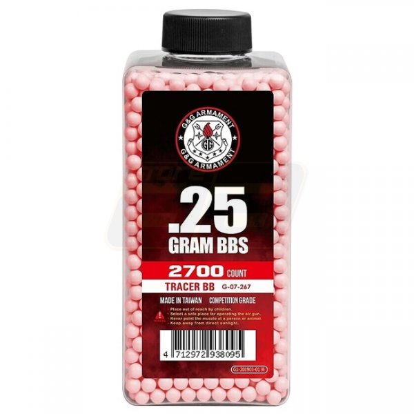 G&G 0.25g Tracer BBs 2700rds - Red