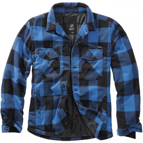 Brandit Lumberjacket - Black / Blue - L