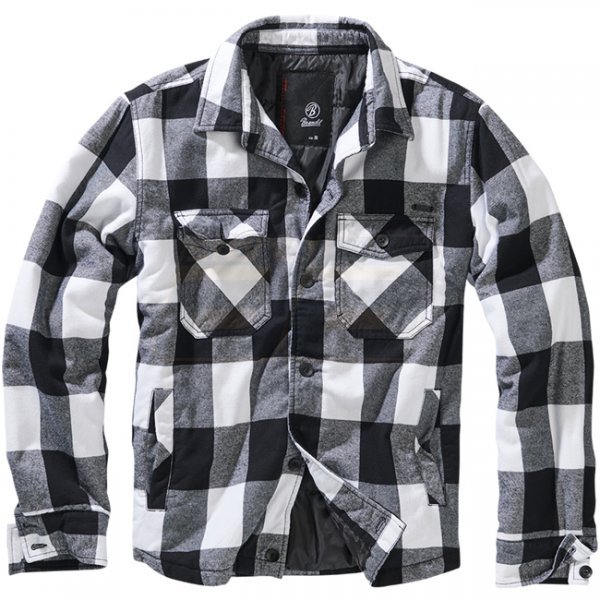 Brandit Lumberjacket - White / Black - 6XL