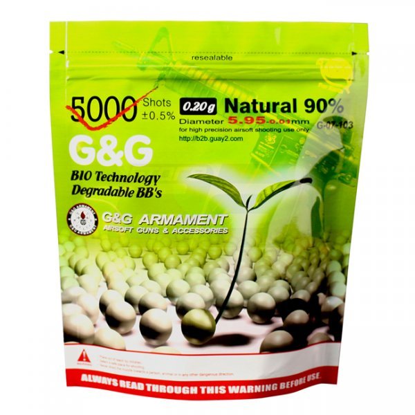 G&G 0.20g 5000 Bio BBs - Tan