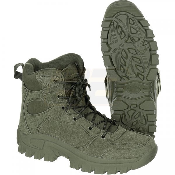 MFH Ankle Boots Commando - Olive - 41