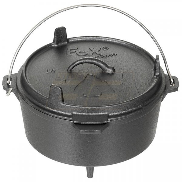 FoxOutdoor Cast Iron Pot Dutch Oven 38 l