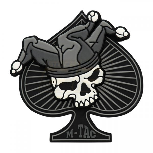 M-Tac Ace of Spades Rubber Patch - White