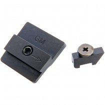 GunsModify VFC Glock 17 Gen 3 / Gen 4 GBB W Style Steel CNC Fiber Optic Sight Set