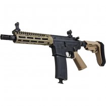 King Arms EMG Troy Industries SOCC M4 AEG 7.6 Inch RIS - Dark Earth