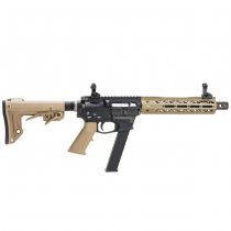 King Arms TWS 9mm Carbine Gas Blow Back Rifle - Dark Earth
