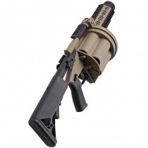 LDT MGL Grenade Launcher & Retractable Stock - Dark Earth