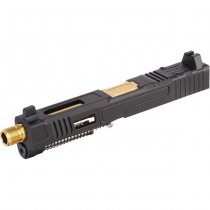 VFC Glock 17 Gen 5 GBB Fowler Industries MKII Complete Upper Slide Set Aluminium - Black