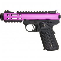 WE Galaxy 1911 Gas Blow Back Pistol Black Frame - Purple