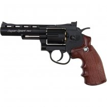 WinGun Revolver Co2 701 4 Inch Brown Grip - Black