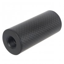 Laylax MODE-2 Carbon Fiber FAT Silencer 14mm CCW 70mm - Black