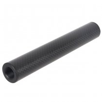 Laylax MODE-2 Carbon Fiber Slim Silencer 14mm CCW 150mm - Black