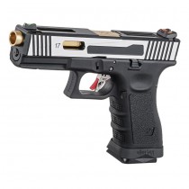 WE G17 Hi-Speed Gas Blowback Pistol - 2-Tone 5