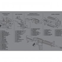 TekMat Cleaning & Repair Mat - AR-15 Grey