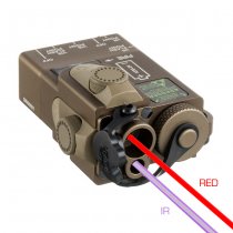 G&P Compact Dual Laser Designator Red/IR - Dark Earth