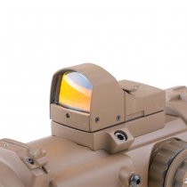 Theta Optics 4x32E Scope & Micro Red Dot Sight - Tan