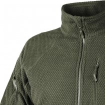 Helikon Alpha Tactical Grid Fleece Jacket - Olive - M