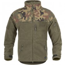 Helikon Polish Infantry Fleece Jacket - Black / PL Woodland - L