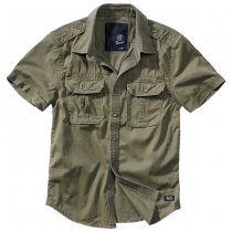 Brandit Vintage Shirt Shortsleeve - Olive - XL
