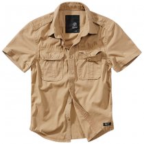 Brandit Vintage Shirt Shortsleeve - Camel - 2XL