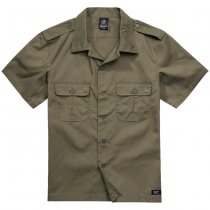 Brandit US Shirt Ripstop Shortsleeve - Olive - 5XL