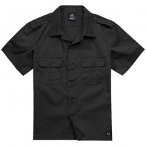 Brandit US Shirt Ripstop Shortsleeve - Black - M