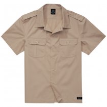 Brandit US Shirt Ripstop Shortsleeve - Beige - 2XL