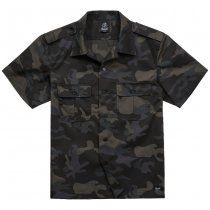 Brandit US Shirt Ripstop Shortsleeve - Dark Camo - 3XL