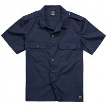 Brandit US Shirt Ripstop Shortsleeve - Navy - L