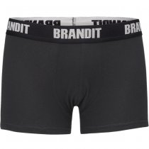 Brandit Boxershorts Logo 2-pack - Black / Black - XL